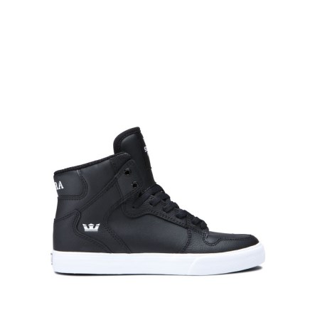Supra Vaider Svart Høye Sneakers Barn [NO-4-Q345]